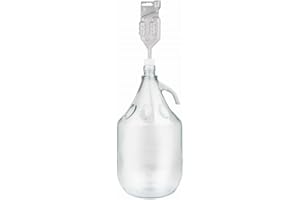 Unbekannt Lot de 5 l avec bouteille + bouchon + tube de fermentation pour bouteille de vin