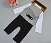Zhuannian Baby Boys Letter Print T-shirt and Trousers Outfit (18-24months)