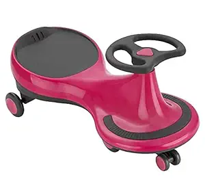 JoyRide Girls & Boys Swing Wiggle Car Ride On Twist & Go Scooter Car Scratch Free 2 Year Plus 100 kgs Weight Capacity(1-12 Year Old, Sky Blue) (Pink)
