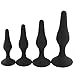 Produktbild VICIVIYA Analplug Set Silikon ButtPlug Anal Trainer Kit Plugs mit Saugfuß Sexspielzeug (Schwarz) …