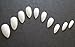Pink-Candy Full Cover White Stiletto False Nails to Paint Yourself - 120