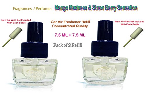 Orgner Car air Freshener refill Mango Madness & Straw Berry Sensation SCENT is a Concentrated New Car Smell made of an exclusive perfume formulation. 7.5 ML Each Pack of 2 RS.169 (58.00% Off) - Amazon