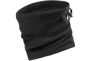 ASD Accessories Polar Fleece Neck Warmer Winter Snood Tube Thermal Fleece Motorbike Cycling Mask Unisex Black