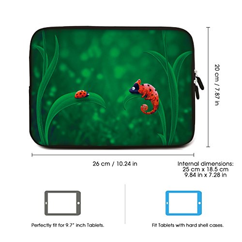 SIDORENKO Tablet PC Tasche f  r 9 7 Zoll   iPad   Samsung Galaxy   ACER Iconia One   Universal Schutzh  lle   H  lle Sleeve Case Etui aus Neopren  Gr 