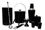 Dynore Stainless Steel Bar Set, 10-Pieces, Black