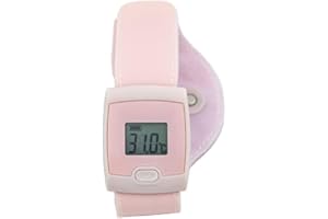 RISF LCD Bluetooth enfants enfants thermomètre, thermomètre de fièvre numérique utilisé avec application mobile enfant porter bracelet de température de surveillance du corps Bluetooth intelligent
