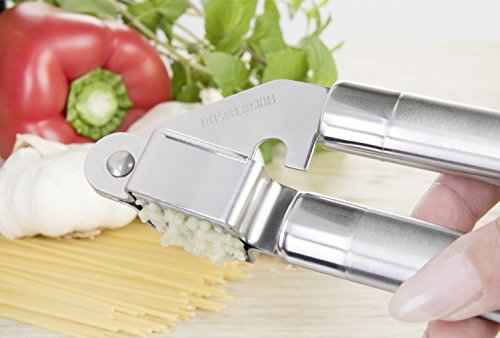 Wenco 511100 Knoblauchpresse, Edelstahl, silber, 18 x 3 x 5 cm - 6