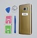 Produktbild MIYI Neu Akkudeckel Batterieabdeckung Rückseite Back-Cover für Samsung Galaxy S7 G930 G930F + Aufkleber + Werkzeuge + Reinigungsset (Gold)