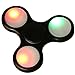 Price comparison product image LED Light Tri Fidget Hand Finger Spin Spinner Toy for Relieving Stress, Perfect For ADD, ADHD, Anxiety, and Autism Adult Children (Black)