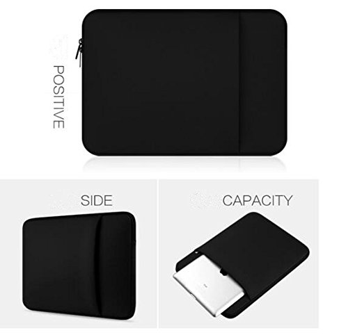 Doweiss Schutzhülle für Laptops Macbook Pro Retina Hülle Laptop Tasche für Laptops (14 Zoll, Schwarz) - 4