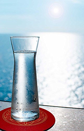 atalantes spirit | Blume des Lebens-Mauspad | Energie-Untersetzer, rund – Ø 19 cm | rot – Wurzelchakra | MousePad-Unterseite: Moosgummi, schwarz - 4