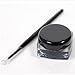 Cosmetic Waterproof Eyeliner Gel and Brush Black Professional Makeup