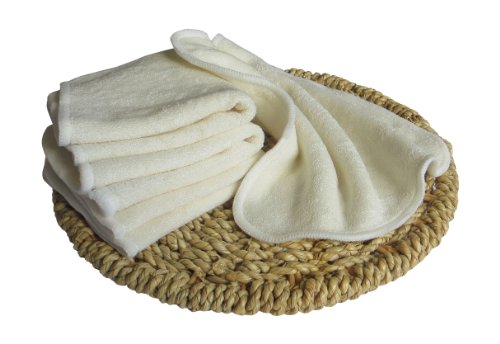 Bamboo Washable Cloth Baby Wipes (pack 5) - Size: 20 x 20 cm