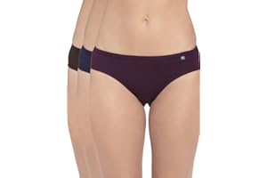 Jockey 1410 Women's Medium Coverage Super Combed Cotton Mid Waist Bikini with Concealed Waistband (Pack of 3_Colors & Prints 