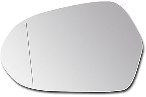 ‎SENZEAL SENZEAL Spiegelglas Links Fahrerseite Beheizbar mit Trägerplatte für Audi A6 4G C7 2011-2018 4G0857535B Außenspiegel Glas Ersatz (Links)