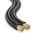 Produktbild conecto Lautsprecherkabel OFC Professional 2x1,5mm² Kabel Querschnitt (99,9% OFC Vollkupfer 48x0,20mm Litze) Hifi Audio Lautsprecher Boxenkabel, 50m, schwarz