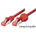 Produktbild Tecline 715015R Category 6 Ethernet Kabel mit schmalem Knickschutz (1,5 m) rot