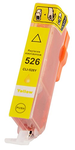 Patrone kompatibel für Canon CLI-526 Yellow mit Chip - 2