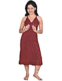 Indiatrendzs Women's Hot Sexy Honeymoon Pink Nightwear 2pc Nighty With Overcoat