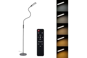 NACATIN lampadaire avec Luminosité Réglable, col de cygne 360 °rotatif, fonction mémoire