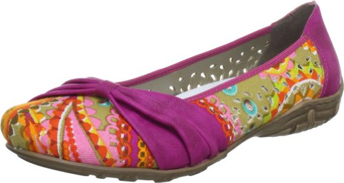 Rieker  L2086-90 Ballet Flats Womens  multi-coloured Mehrfarbig (multi/pink 90) Size: 6.5 (40 EU)