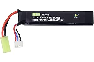 ZYGY 3S 11.1V 1500mAh 452096 Batteria al litio con Connettore Odamiya per Airsoft G36C, CAR15, MP5A5, M249, MC51, FNP90, G3A4 Aggiornamento Modifica altre di fucili elettrici Giocattolo Fucili Softair