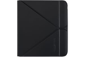 Kobo Libra Colour SleepCover Case | Black | Sleep/Wake Technology | Built-in 2-Way Stand | Vegan Leather | Compatible with 7" Kobo Libra Colour eReader