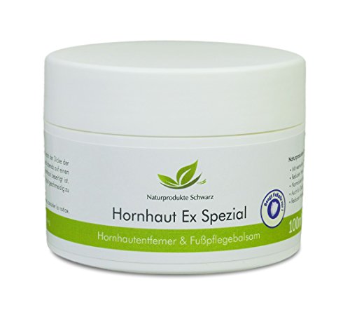 Naturprodukte Schwarz - Hornhaut Ex - Hornhautentferner und Fußcreme, 100ml