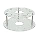 Tonsee 10 Hole Oval Makeup Brush Holder Drying Rack Organizer Cosmetic Shelf Tool (Transparent)