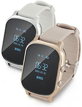 longqi GPS Tracker Kinder Armbanduhr Silikon Band Smart Watch für Kinder und die Old