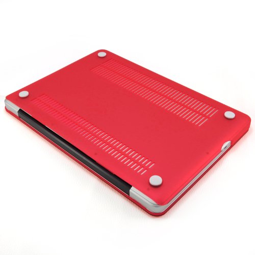 Incutex Notebookhülle für Apple Macbook Pro 13″ Zoll !!!Retina!!!, Hardcase, Schutzcase, Etui, Matt Rot - 4