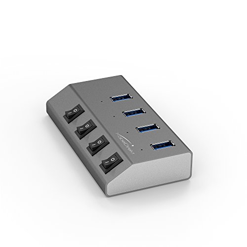 KabelDirekt 4-Port USB 3.0 Hub mit Ladefunktion für Mac und PC – PRO Series - 3