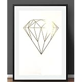 Poster Gold, Silber oder Kupfer Spruch 