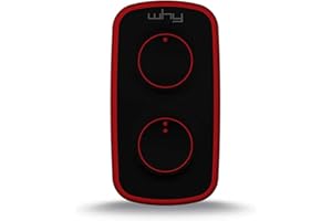 WHY EVO Telecomando rolling code multifrequenza da 300 a 868 mhz, apricancello autoapprendente programmabile, radiocomando ad ampio raggio, 4 pulsanti