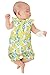 Baby Girl Newborn Summer Lemon Color Sleeveless Jumpsuit Romper