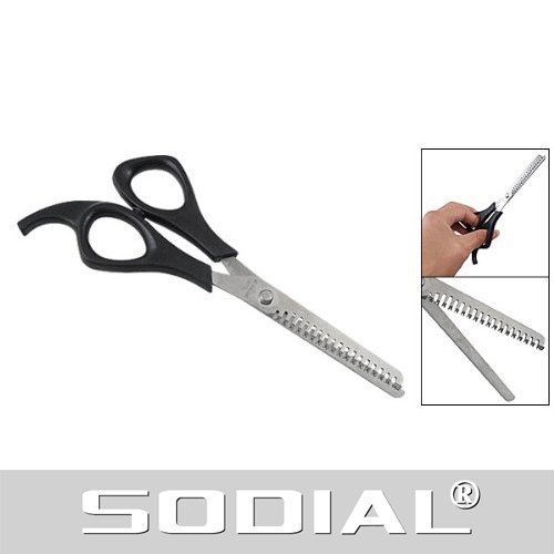 SODIAL (R) Plastic Wraped Handle Hair Thinning Scissors 6.3" Long - Image 2
