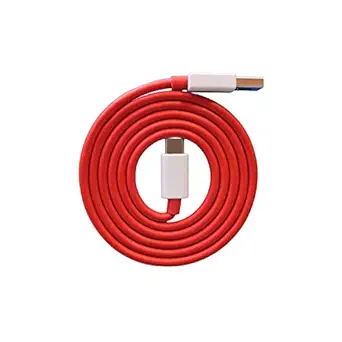 Case Plus Dash Compatible Dash & WARP OG Fast Charging and Sync USB Type C Cable Suitable for One Plus All Type C Devices (Dash Cable, RED) (oneplus Dash Cable(RED))