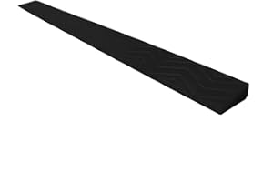 YQYC Türschwellenrampe, Bordsteinrampe, 2–6,5 Cm Steigung, Schwellenrampen, Übergangsstreifen, Klettermatte, Für Fahrrad, Rollstuhl, Reinigung, Roboter, Garage, Lager ( Color : Negro , Size : Height 4.5cm