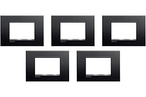 BTicino Slna4803Arff Placca Livinglight, Nero (Antracite), 5 Pezzi