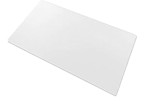 NLMAYT Clear PVC Tablecloth, Clear Table Protector Mat, Waterproof Transparent Table Cover for Kitchen Coffee Office Dining Table (60 X 40cm)