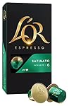 L'Or Espresso Café Satinato - Intensité 6 - 50 Capsules en Aluminium Compatibles avec les Machines Nespresso&reg; (Lot de 5X10 capsules)