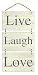Produktbild Anker-Live Laugh Love Holzschild Wandschild