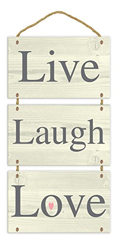 Preisvergleich Produktbild Anker-Live Laugh Love Holzschild Wandschild