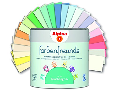 Alpina Farbenfreunde 2,5L Kinderzimmerfarbe Wandfarbe (Nr.14 Flamingorosa) - 3