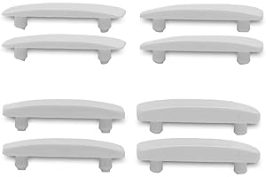SHIELD HARDWARE Cockspur Window Handle Wedge Striker Plates White Mixed Pack - 2 of Each Size