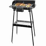 Standgrill für drinnen und draußen mit gleichmäßiger Hitzeverteilung durch schlangenförmiges Heizelement