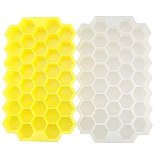 ZORRI Silikon Eiswürfelbehälter Eiswürfelform Eiswürfelschalen mit Decke - waschen für Wasser, Obst, Pudding, pürierte Babynahrung in der Tiefkühltruhe, Backofen, Kühlschrank und Mikrowell