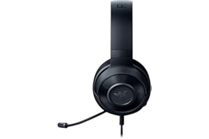 Razer Kraken X - Multi-Platform Wired Gaming Headset (Bendable Cardiod Microphone, Custom-Tuned 40 mm Drivers, 3.5 mm Connection, Oval Ear Cushions, Adjustable Headband) Black