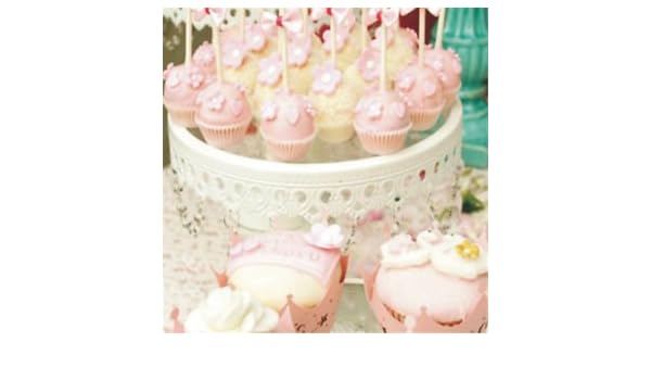 Slb Works Brand New 10pcs Princess Crown Paper Vine Lace Cup Cake