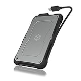 Fest-integriertes USB Typ-C Kabel (ca. 35 cm Länge) mit einer passenden Kabelführung um das Gehäuse herum